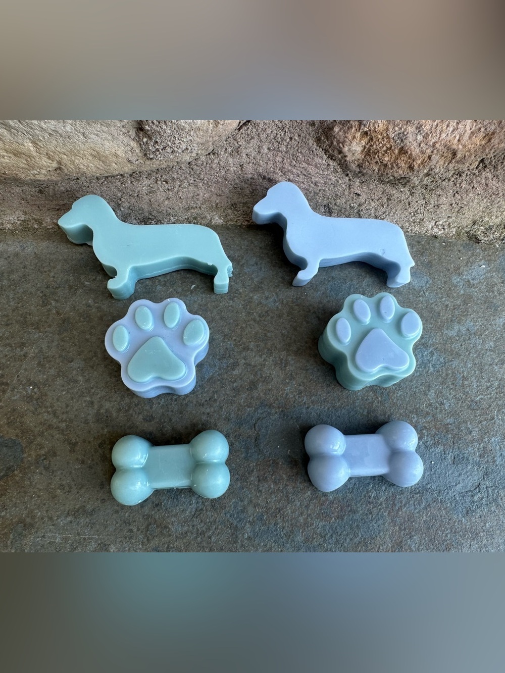 Dachshund Shaped wax melts, wax embeds 4oz